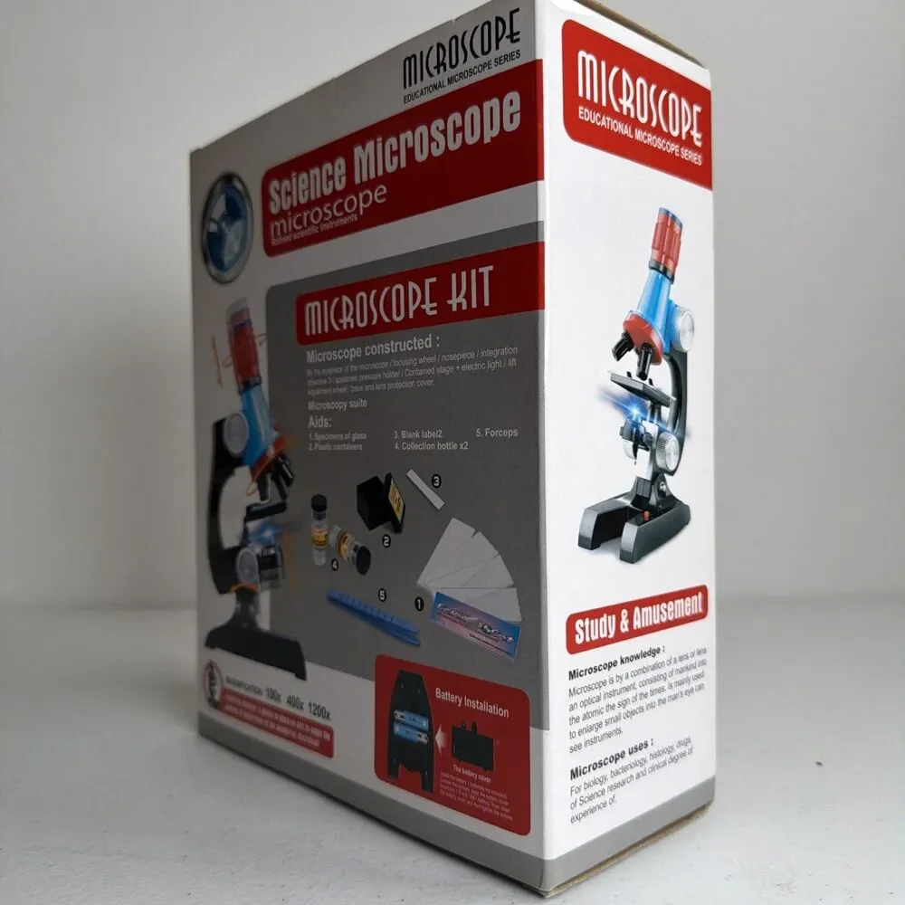 PBOX Microscope Educational  Microscope Series Science Beginners Microscope New